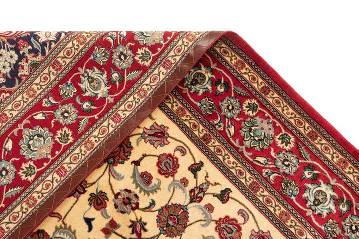 6' 10 x 9' 7 Hand Knotted Qom Persian Rug