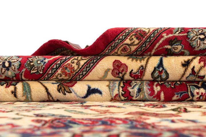 6' 10 x 9' 7 Hand Knotted Qom Persian Rug