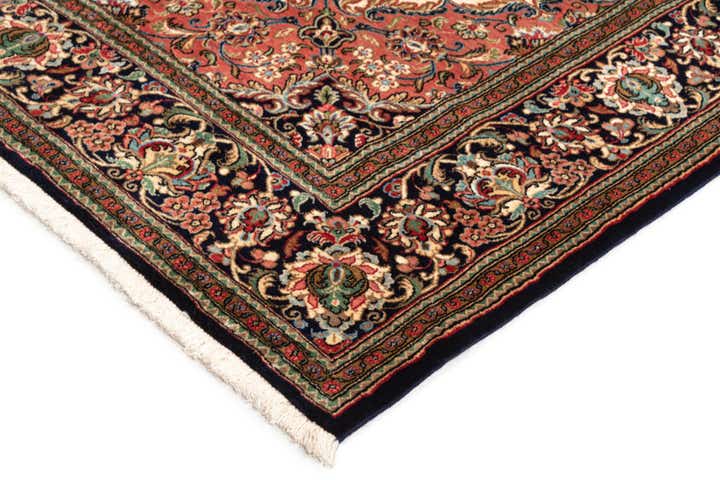 6' 8 x 9' 7 Hand Knotted Qom Persian Rug