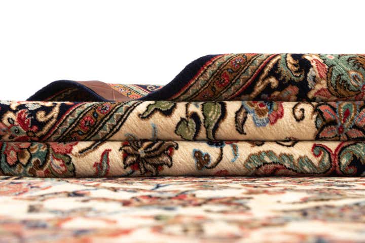 6' 8 x 9' 7 Hand Knotted Qom Persian Rug