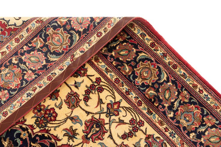 Detail image of 6' 8 x 10' 3 Hand Knotted Qom Persian Rug