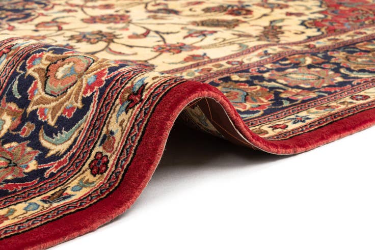 Detail image of 6' 8 x 10' 3 Hand Knotted Qom Persian Rug