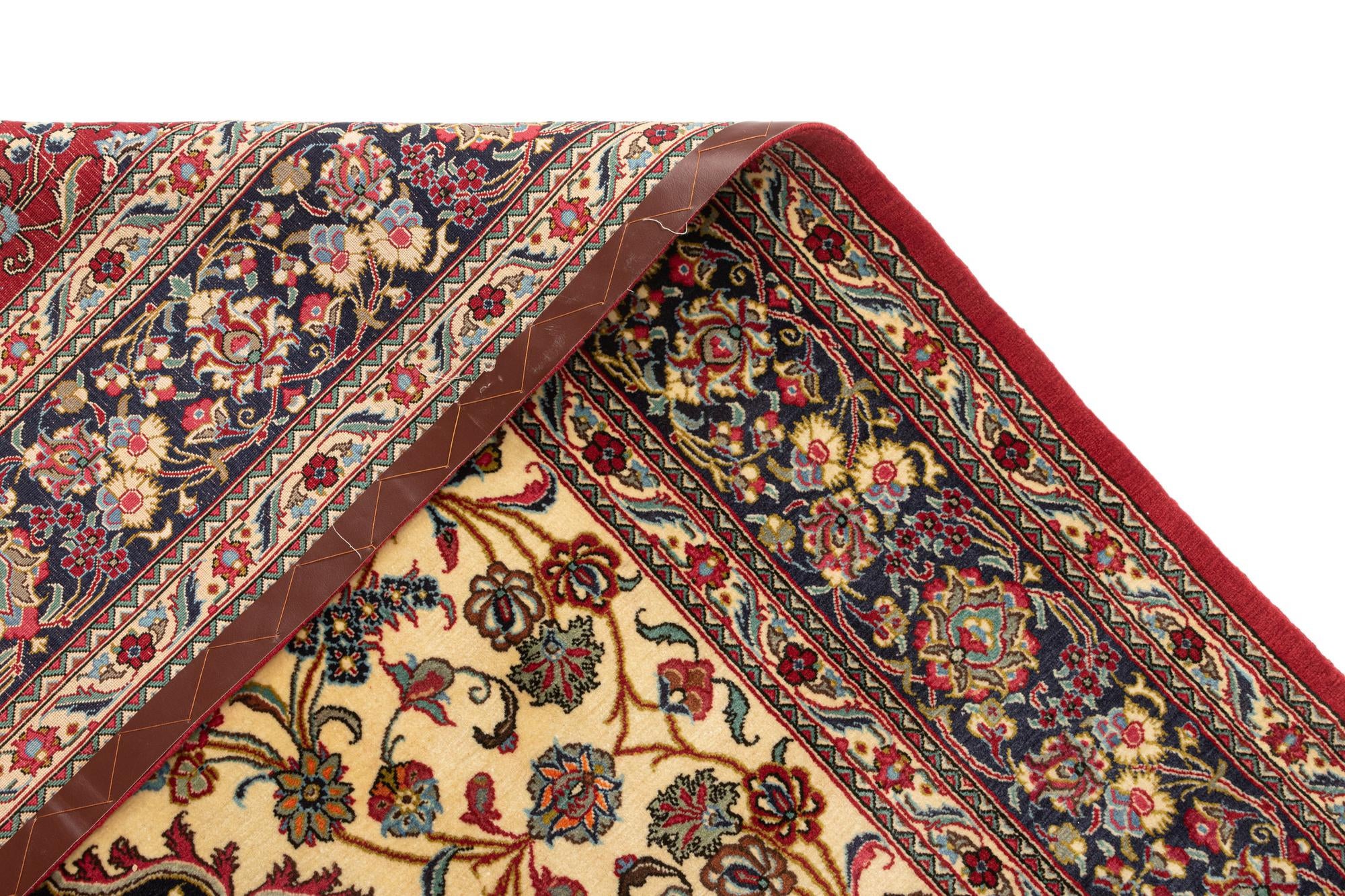 6' 8 x 9' 6 Hand Knotted Qom Persian Rug