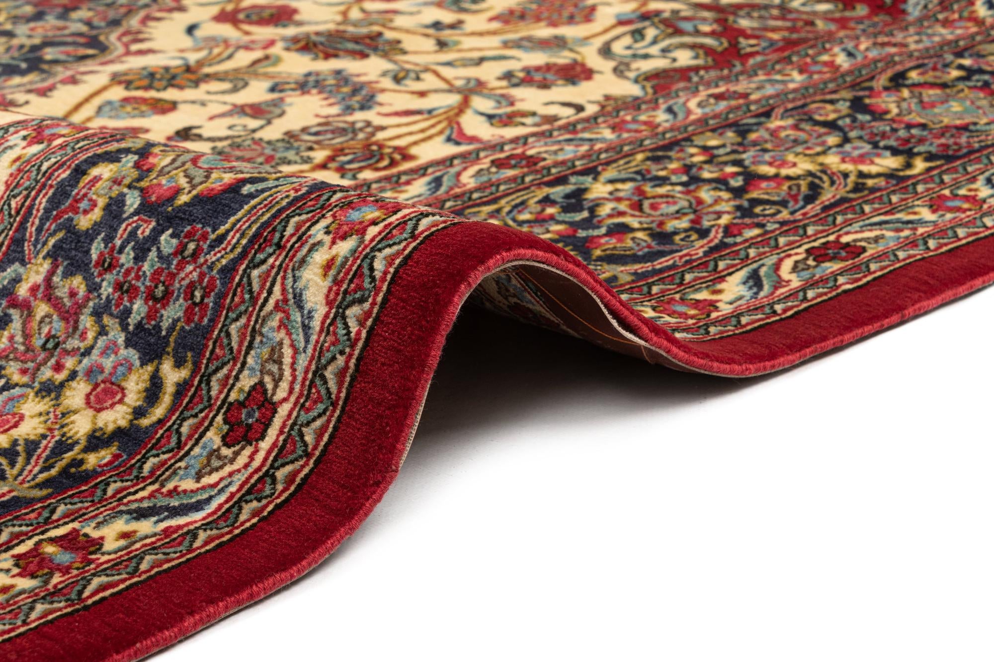 6' 8 x 9' 6 Hand Knotted Qom Persian Rug