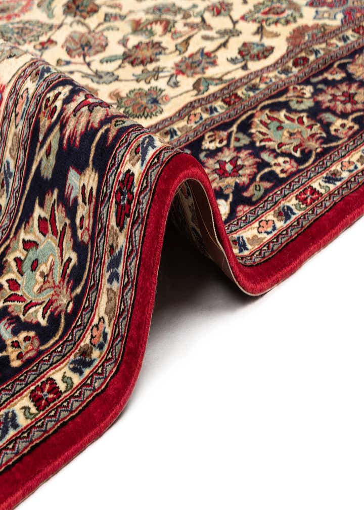 6' 9 x 9' 11 Hand Knotted Qom Persian Rug