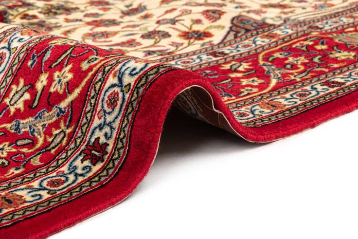 Detail image of 6' 8 x 9' 11 Hand Knotted Qom Persian Rug