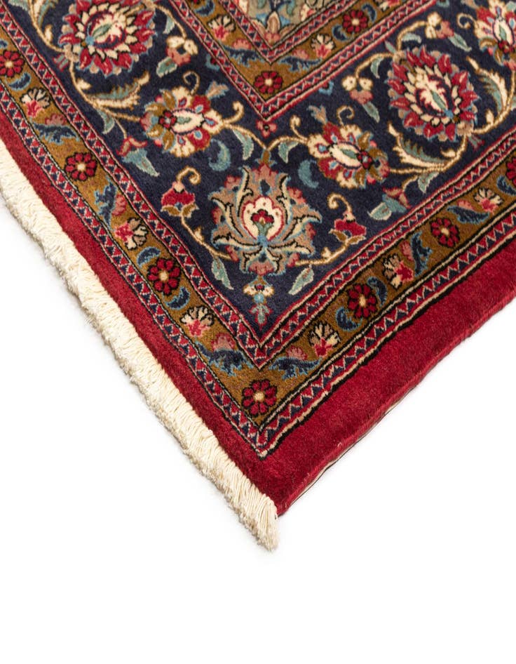 Detail image of 6' 8 x 10'  Hand Knotted Qom Persian Rug