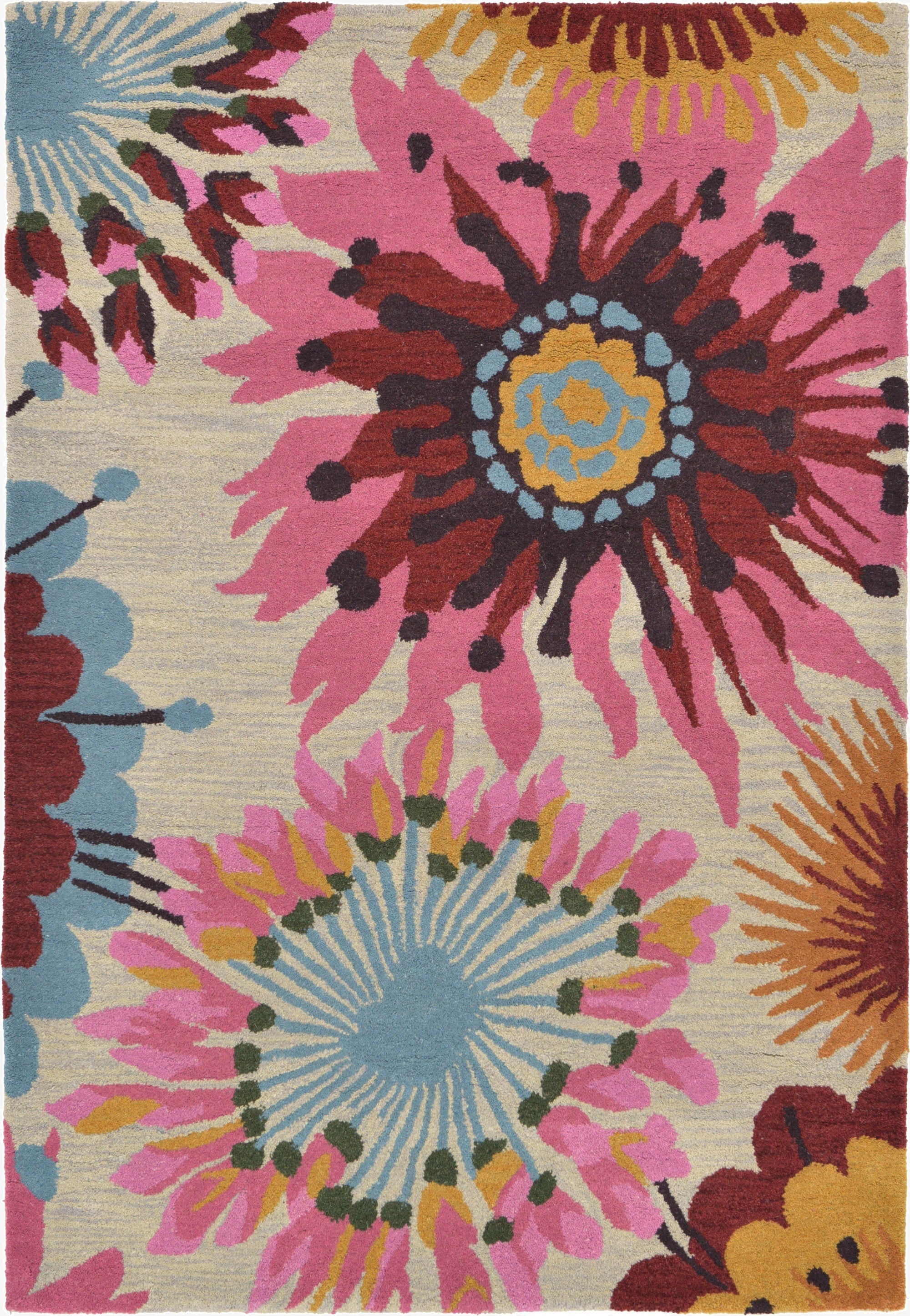 4' 3 x 6' 3 Reproduction Gabbeh Wool Rug