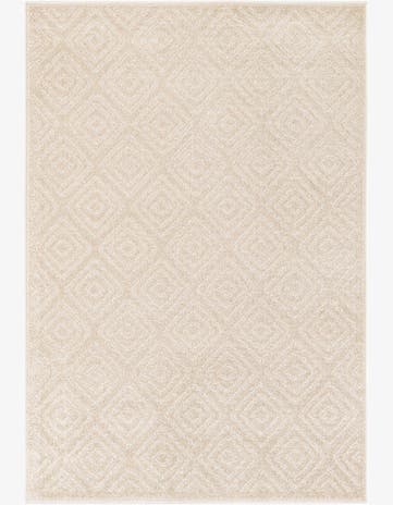 Beige Easy-Clean Sabrina Soto Indoor / Outdoor Rug