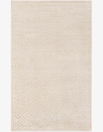 Beige Easy-Clean Sabrina Soto Indoor / Outdoor Rug