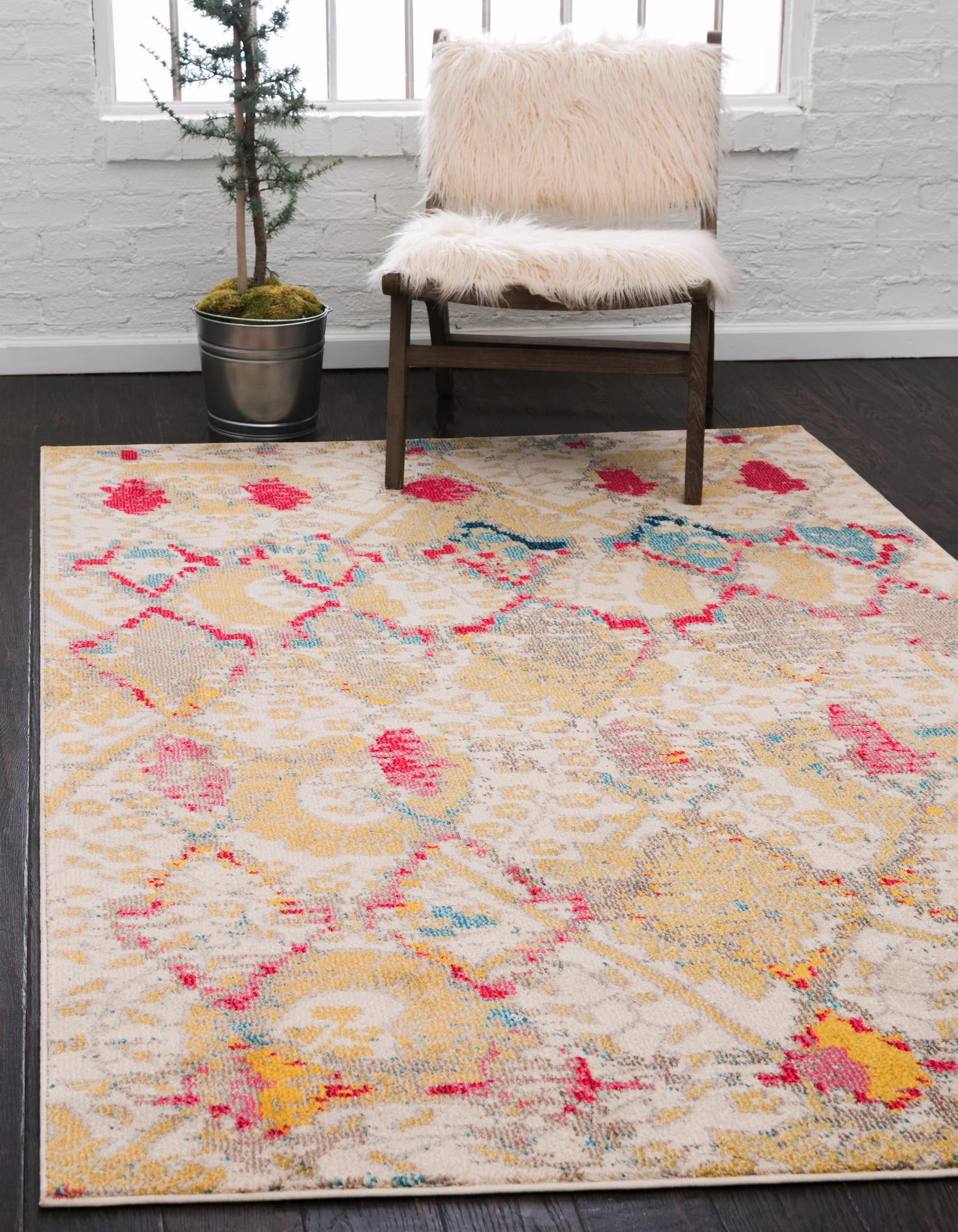 6' x 9' Washable Santa Fe Rug