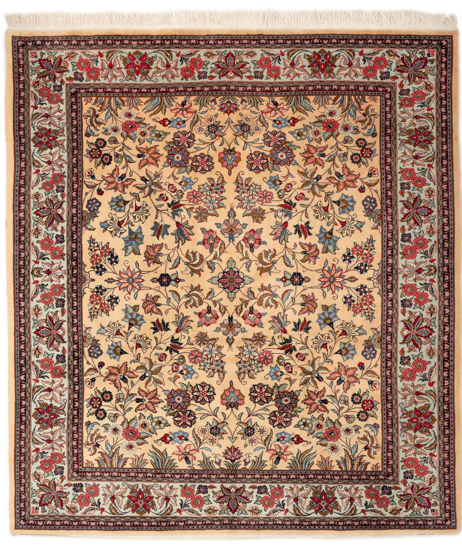 7' 6 x 8' 8 Sarough Wool Rug