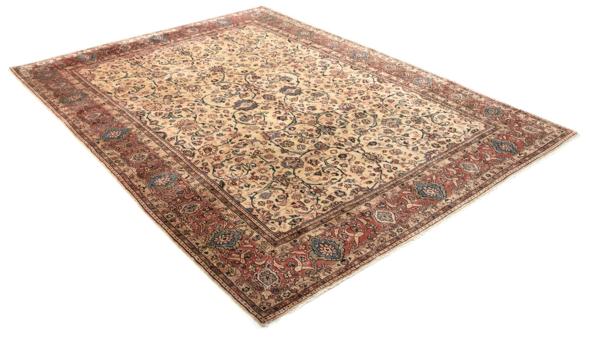 8' 11 x 11' 11 Hand Knotted Sarough Persian Wool Rug