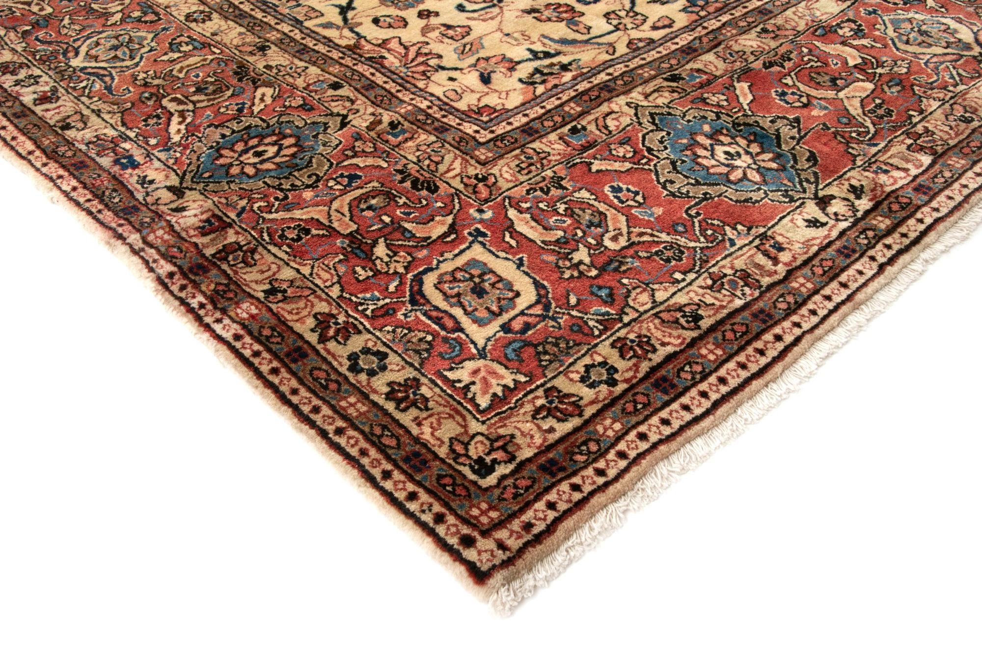 8' 11 x 11' 11 Hand Knotted Sarough Persian Wool Rug