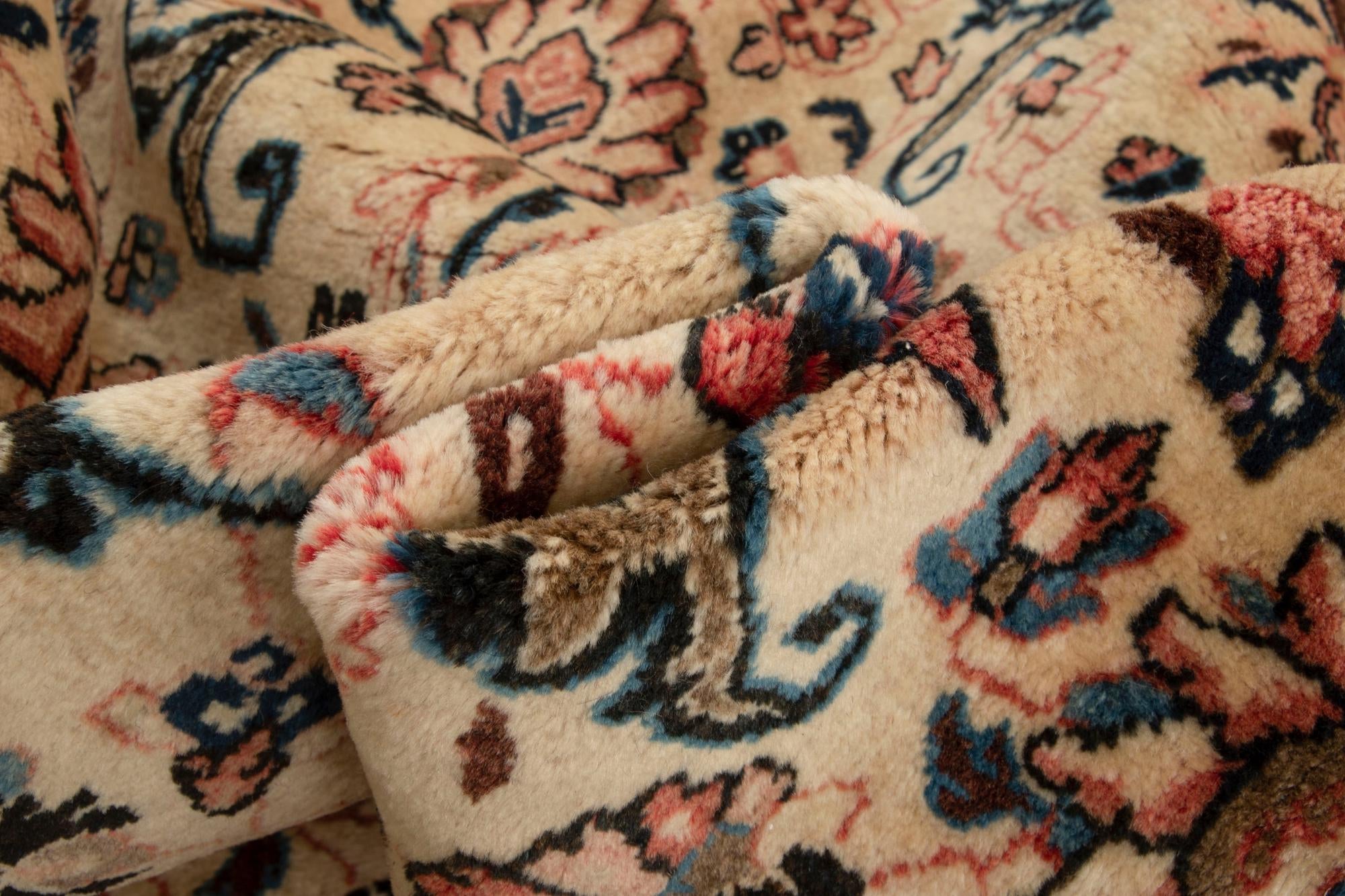 8' 11 x 11' 11 Hand Knotted Sarough Persian Wool Rug
