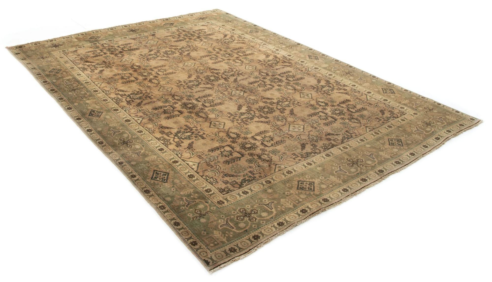 9' 8 x 12' 8 Hand Knotted Sarough Persian Wool Rug