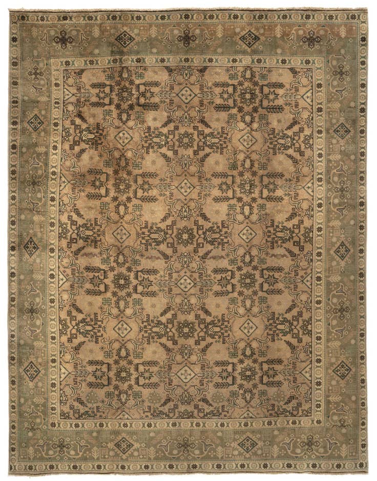 Detail image of 9' 8 x 12' 8 Hand Knotted Sarough Persian Wool Rug