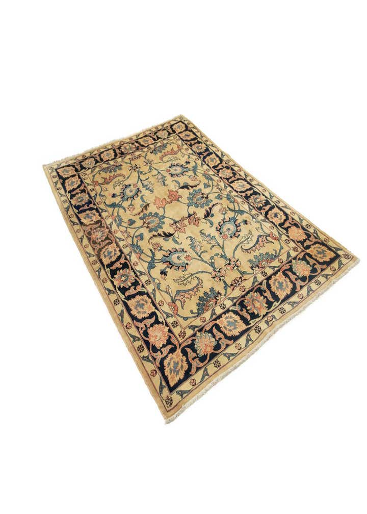 6' 10 x 9' 10 Hand Knotted Sarough Persian Wool Rug