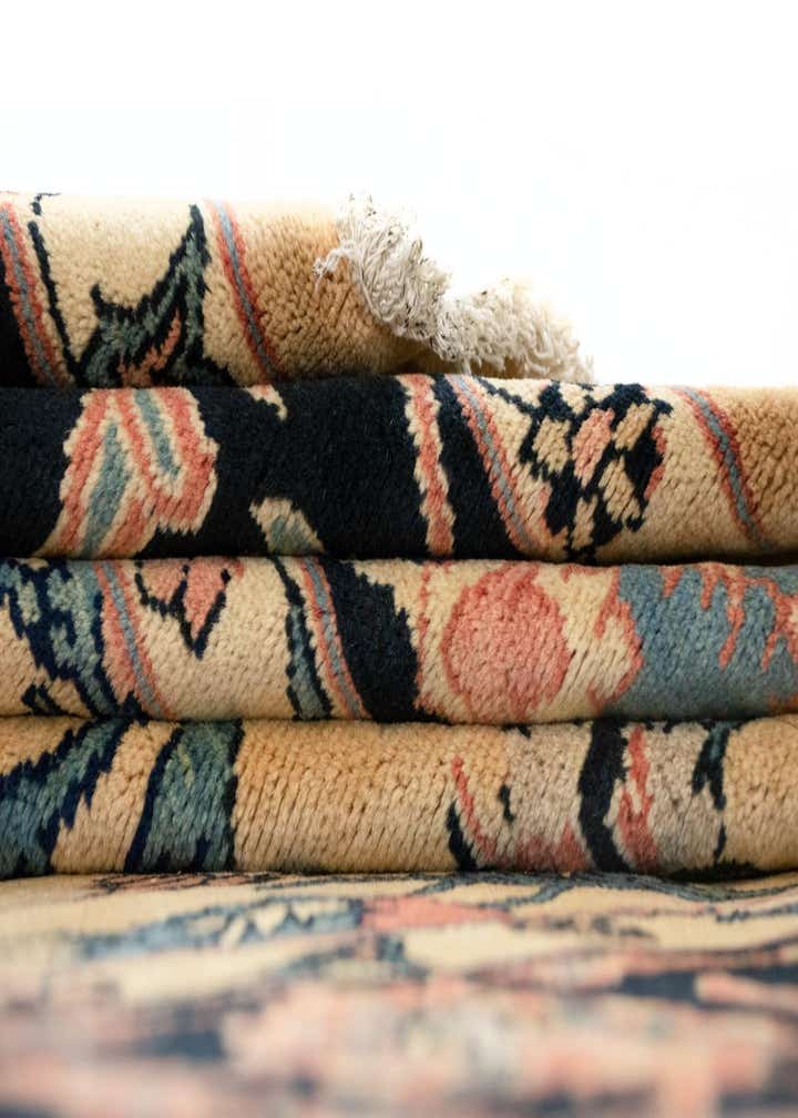 6' 10 x 9' 10 Hand Knotted Sarough Persian Wool Rug