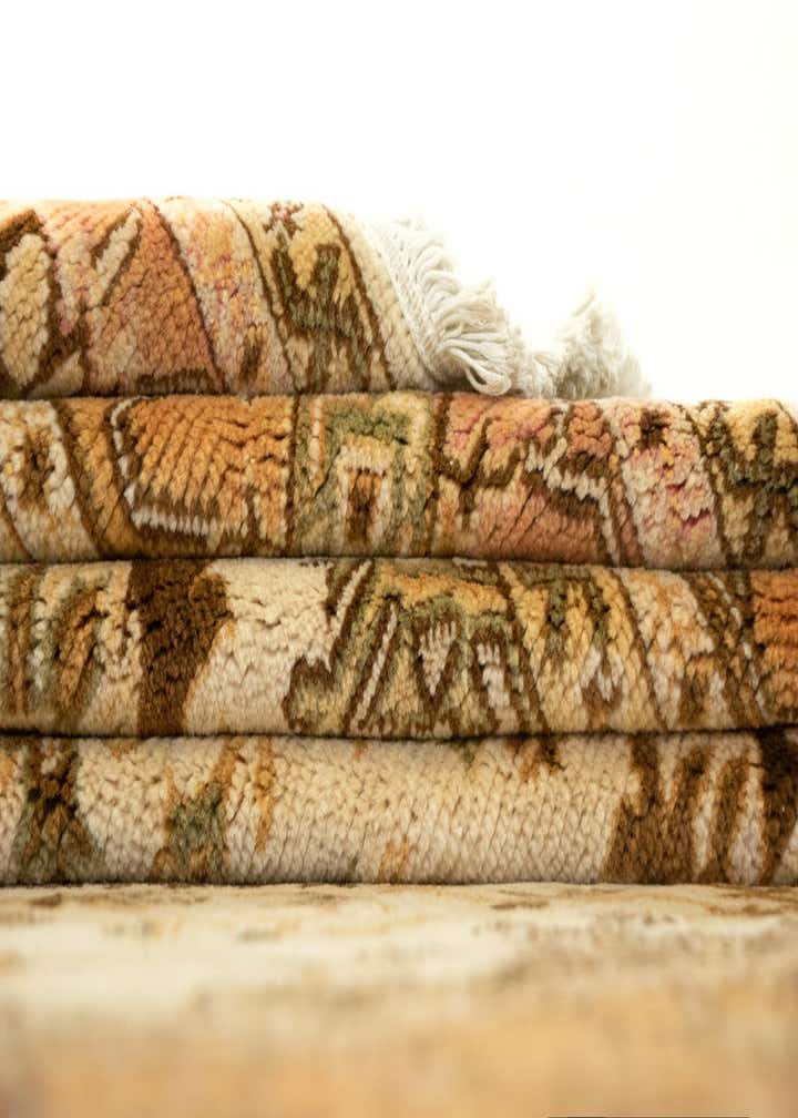 6' 9 x 9' 2 Hand Knotted Sarough Persian Wool Rug