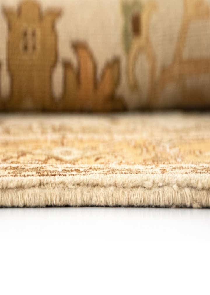 6' 9 x 9' 2 Hand Knotted Sarough Persian Wool Rug