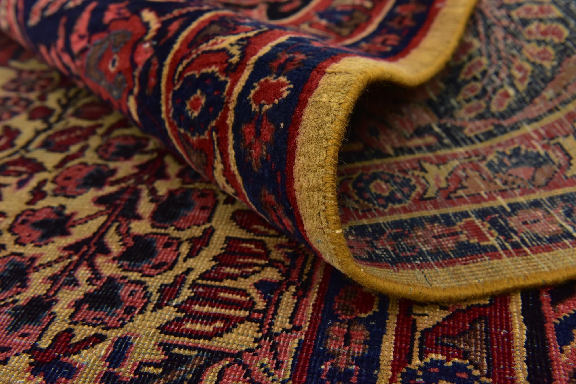 7' 5 x 10' 5 Hand Knotted Sarough Persian Wool Rug