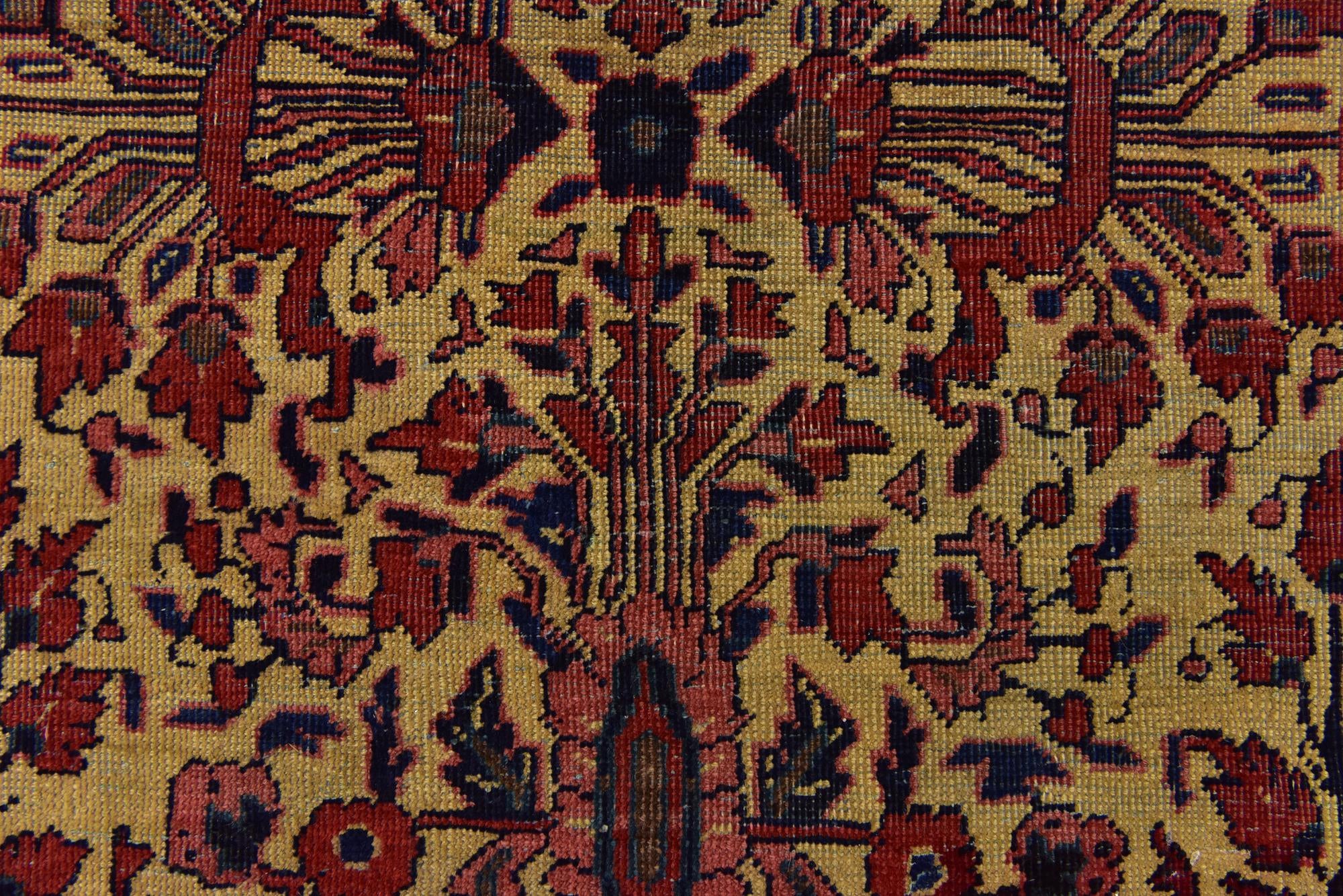 7' 5 x 10' 5 Hand Knotted Sarough Persian Wool Rug