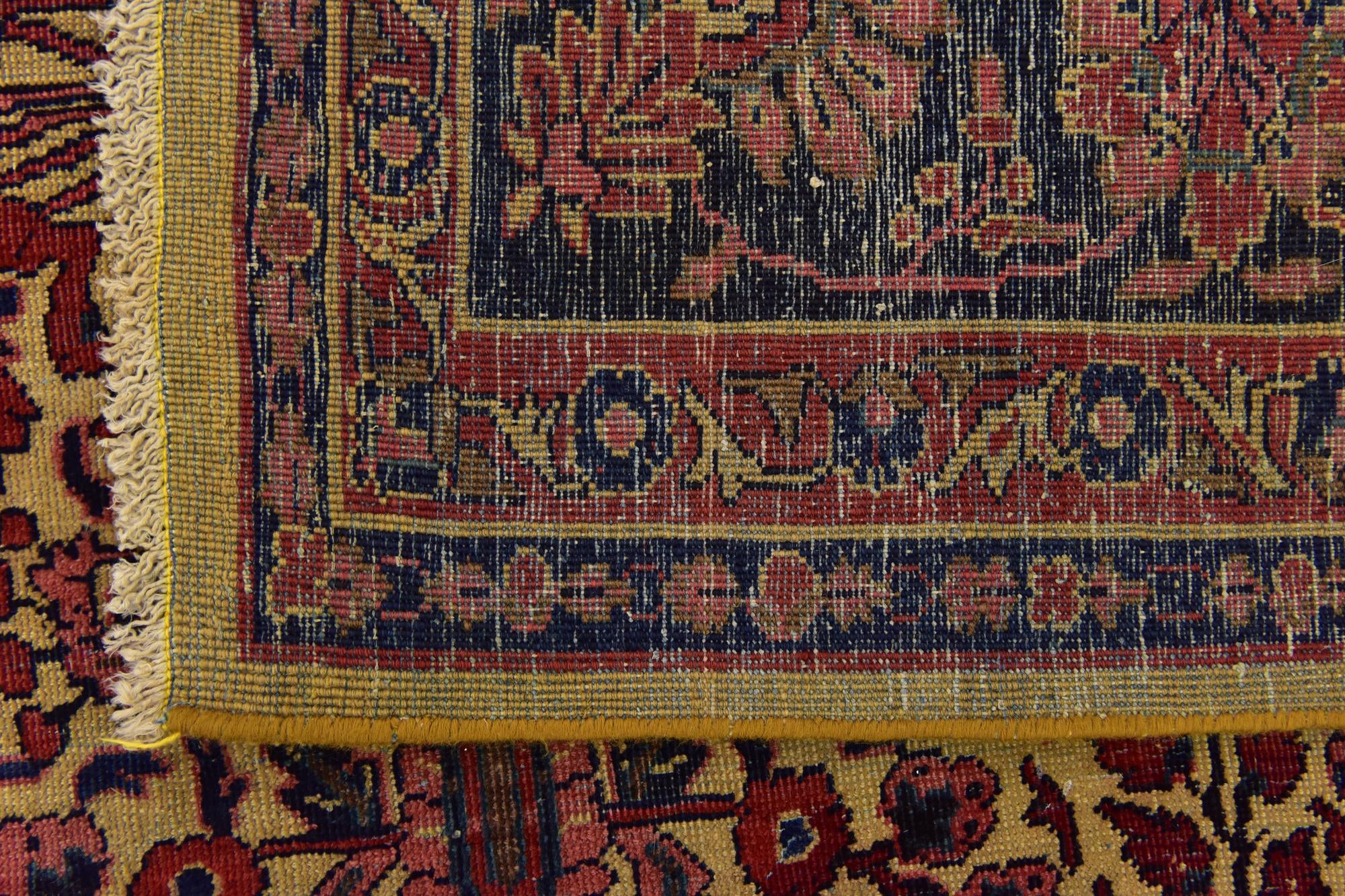 7' 5 x 10' 5 Hand Knotted Sarough Persian Wool Rug