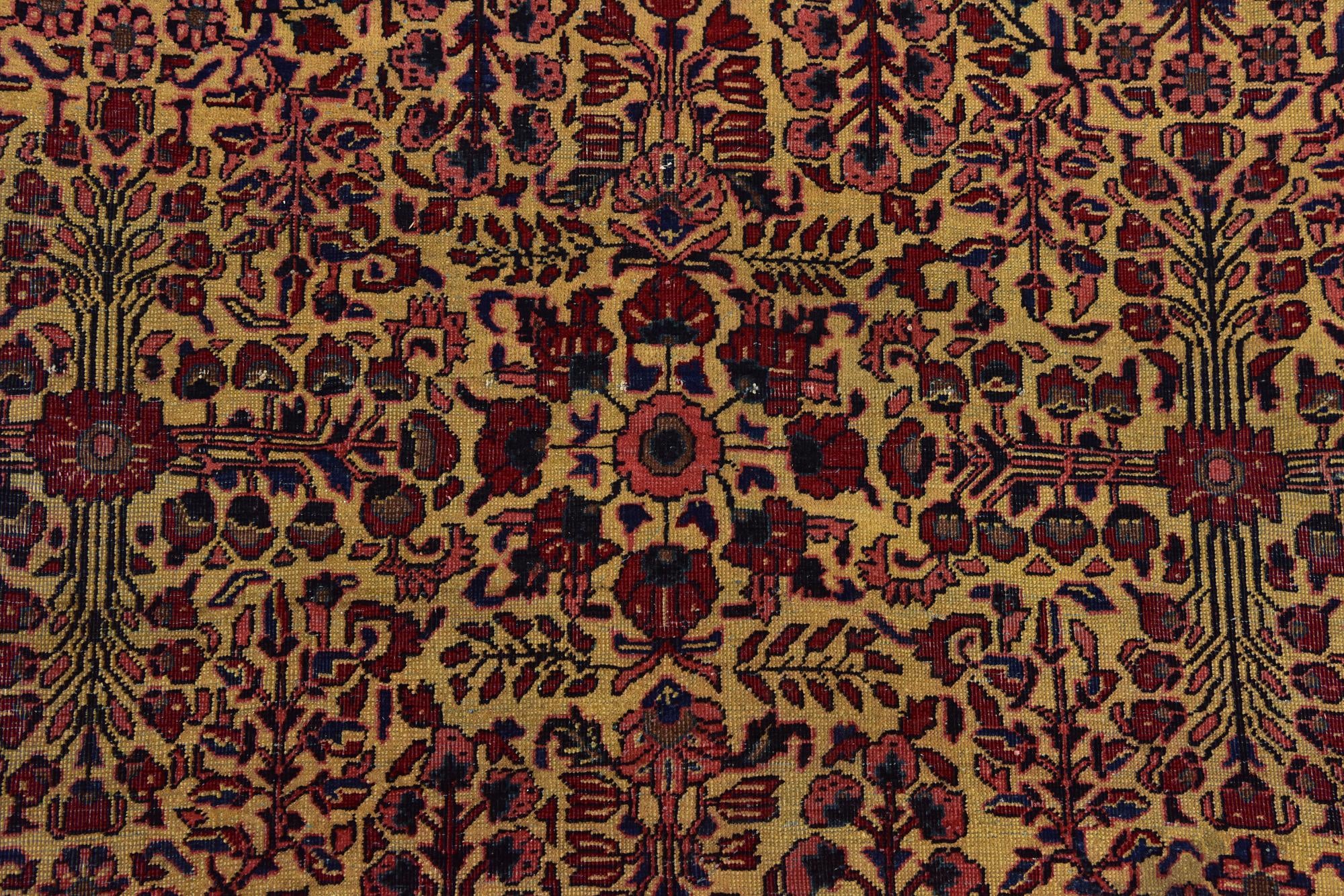 7' 5 x 10' 5 Hand Knotted Sarough Persian Wool Rug