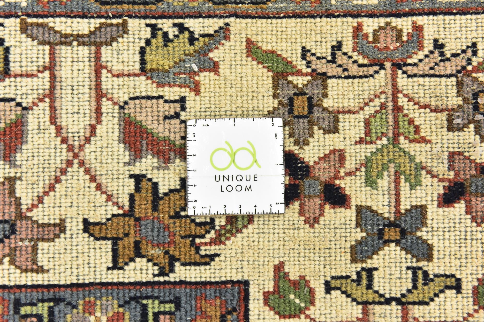 6' 6 x 10' 2 Hand Knotted Sarough Wool Rug