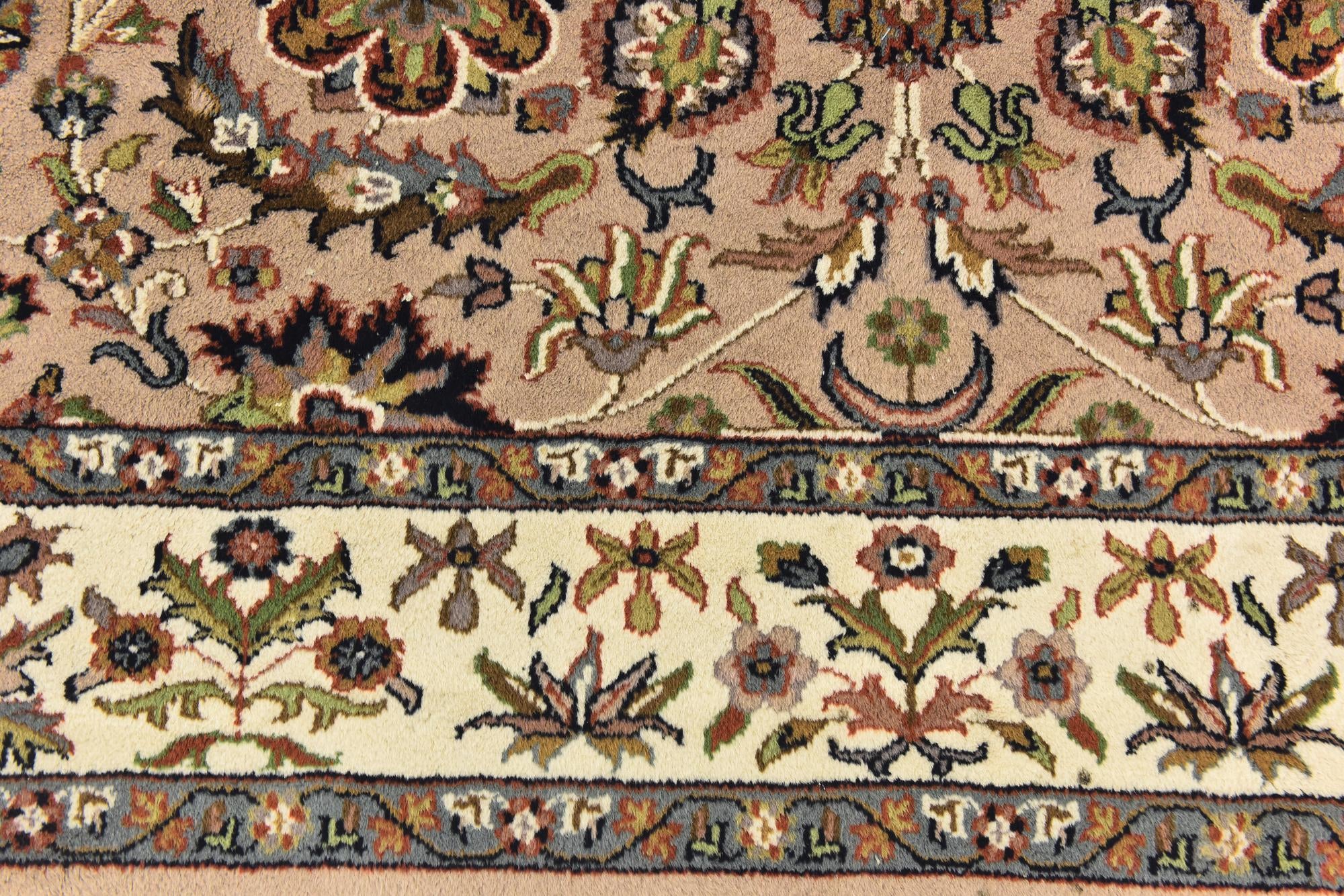 6' 6 x 10' 2 Hand Knotted Sarough Wool Rug