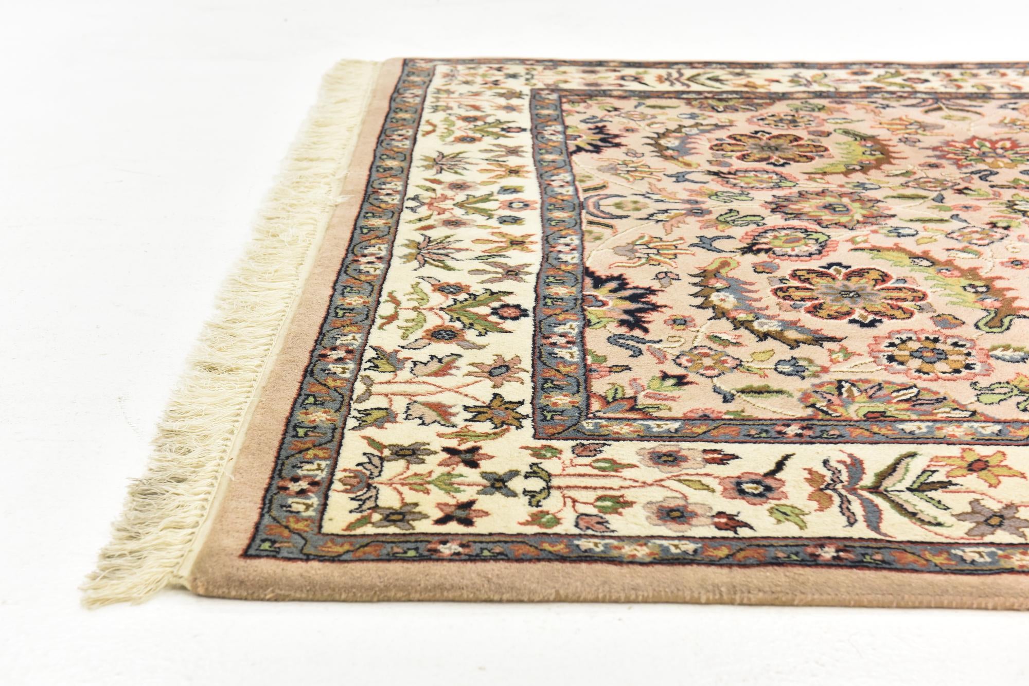 6' 6 x 10' 2 Hand Knotted Sarough Wool Rug