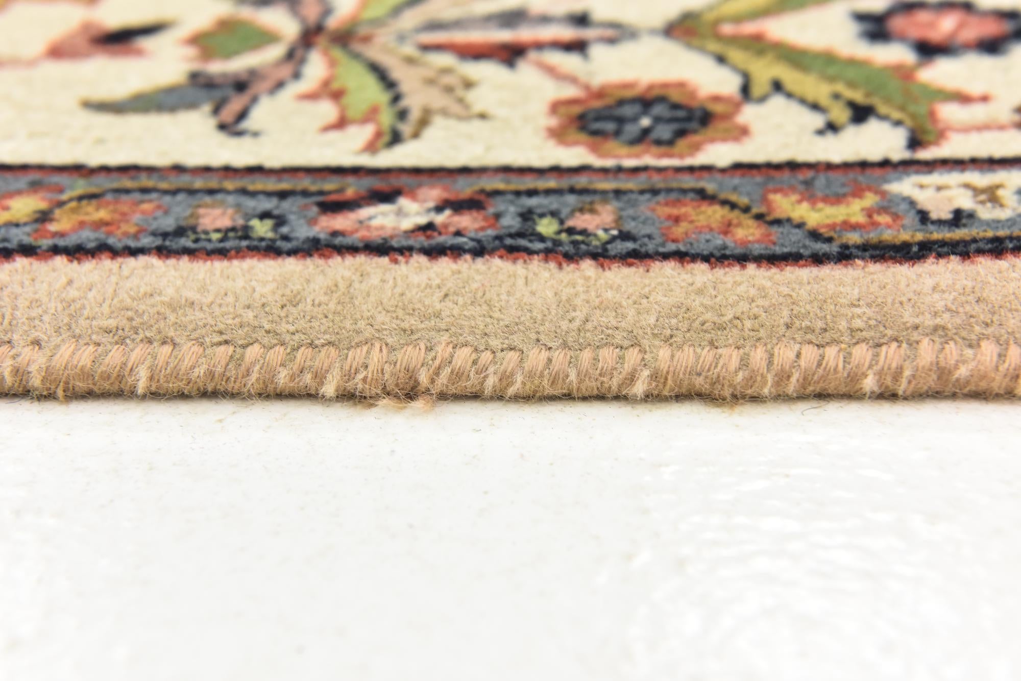 6' 6 x 10' 2 Hand Knotted Sarough Wool Rug