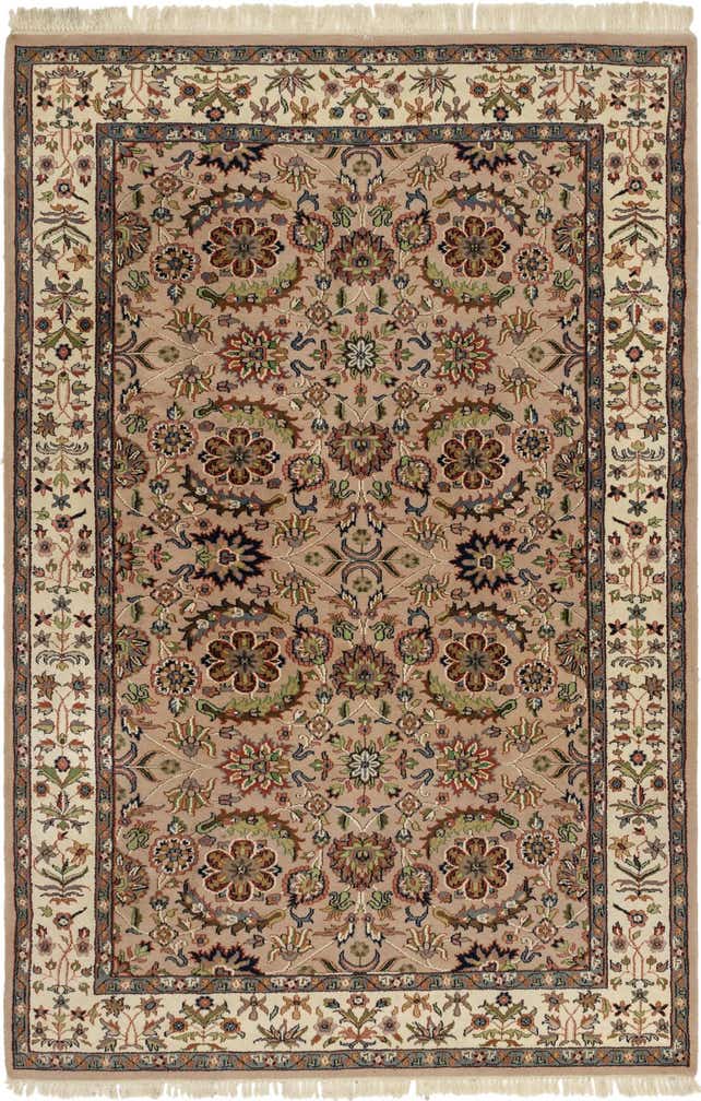 200cm x 310cm Handgeknoopt Sarough Wol Vloerkleed
