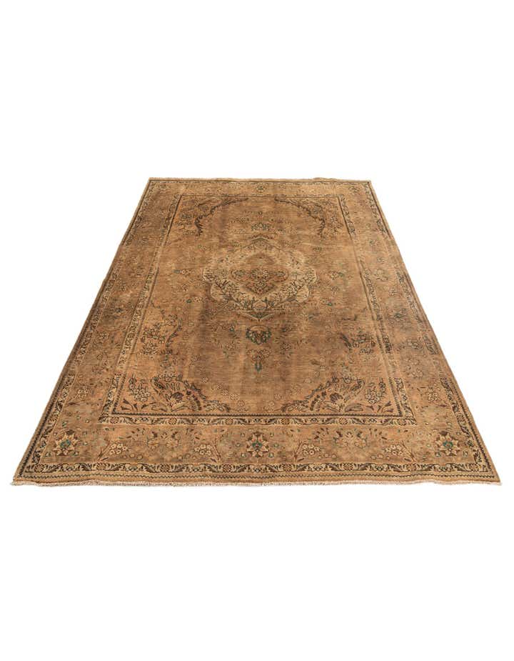 6' 8 x 9' 10 Hand Knotted Sarough Persian Wool Rug