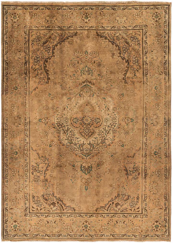6' 8 x 9' 10 Hand Knotted Sarough Persian Wool Rug