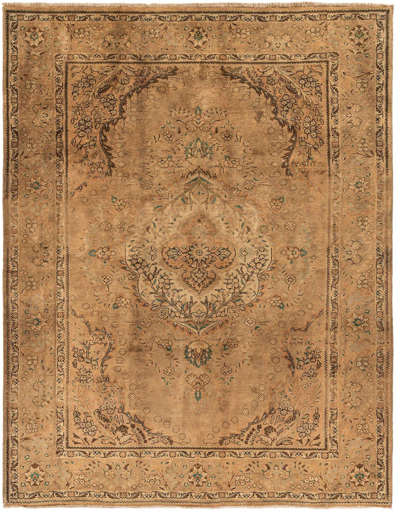 6' 8 x 9' 10 Hand Knotted Sarough Persian Wool Rug