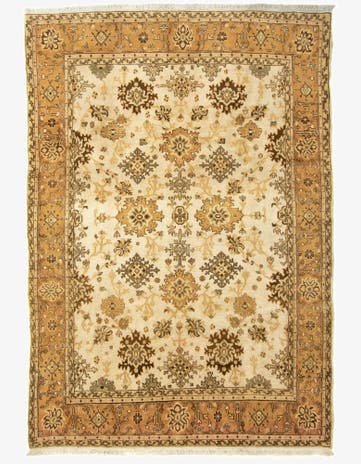6' 9 x 9' 2 Hand Knotted Sarough Persian Wool Rug
