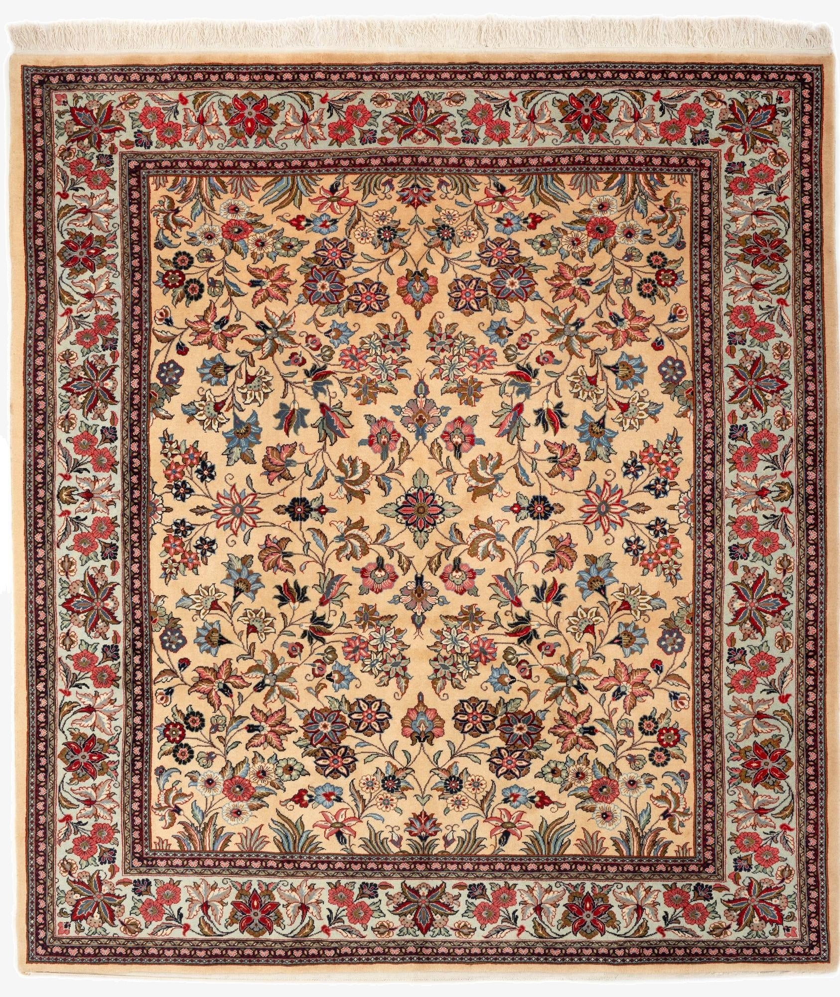 228cm x 265cm Sarough Wool Rug