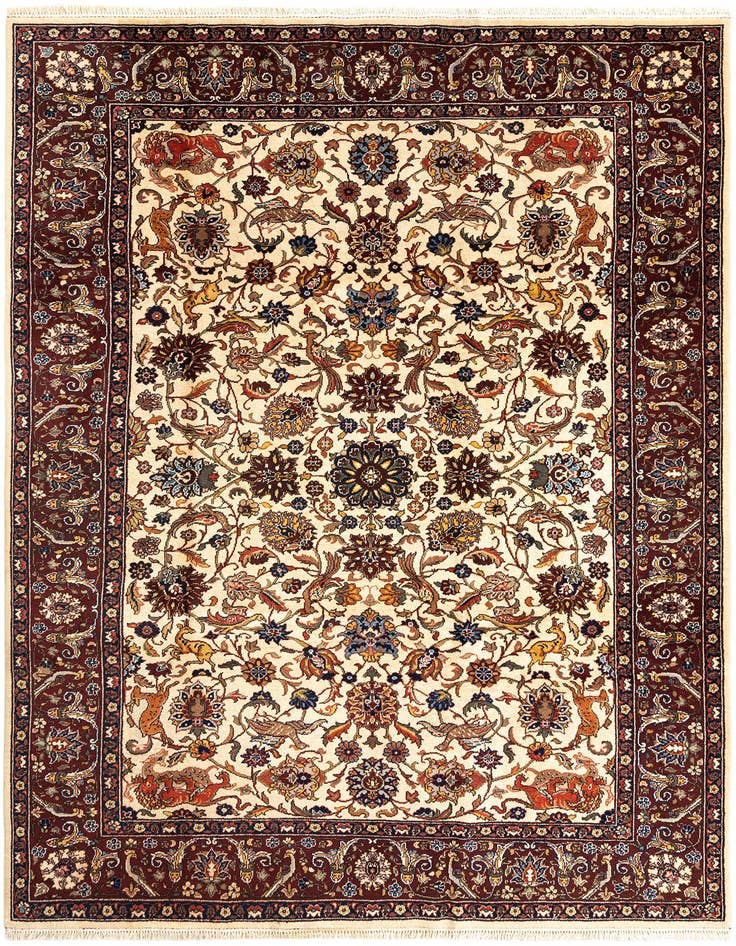 Detail image of 7' 9 x 11' 3 Sarouk Wool Rug