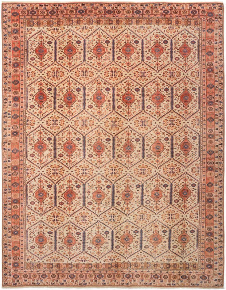 Detail image of 11' 1 x 13' 10 Hand Knotted Schirwan Rug