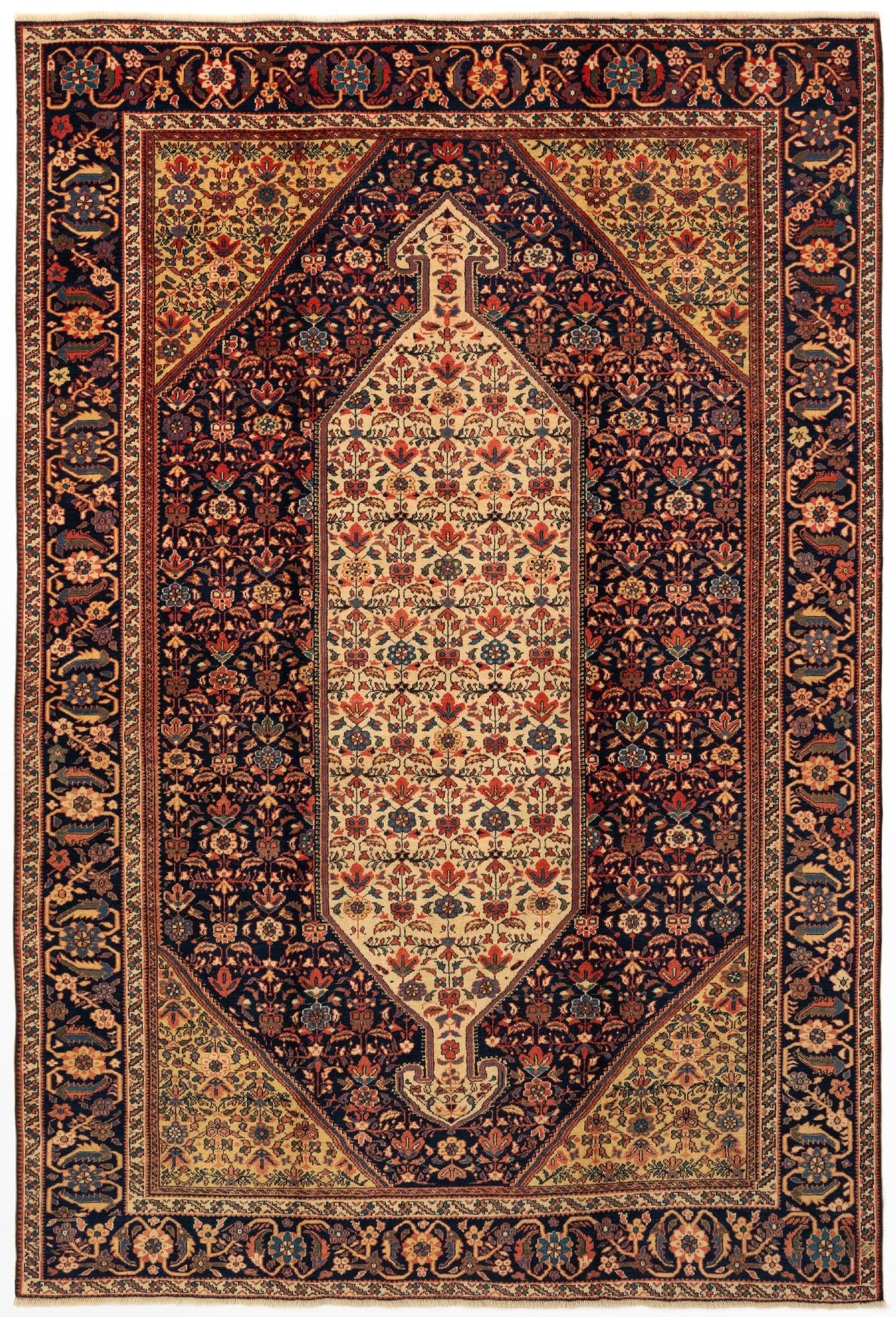 6' 8 x 9' 8 Hand Knotted Schirwan Rug