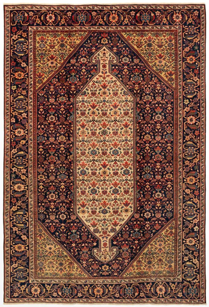 205cm x 295cm anudado a mano Schirwan Alfombra