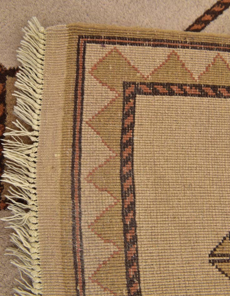 Detail image of 3' 7 x 5' Hand Knotted Shiraz-Gabbeh Persian Wool Rug
