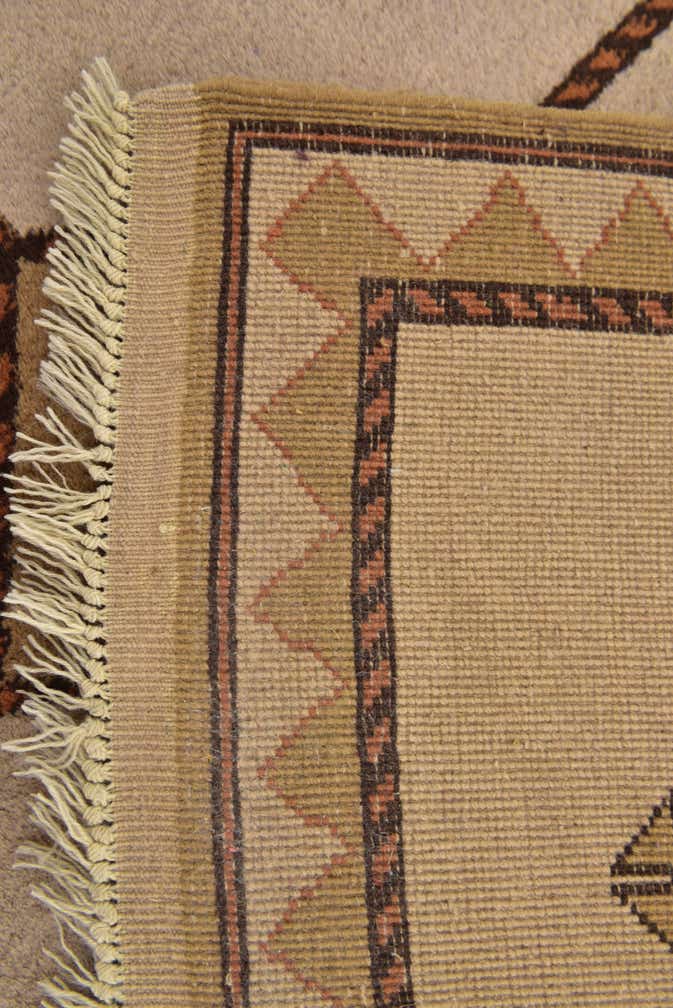 3' 7 x 5' Hand Knotted Shiraz-Gabbeh Persian Wool Rug