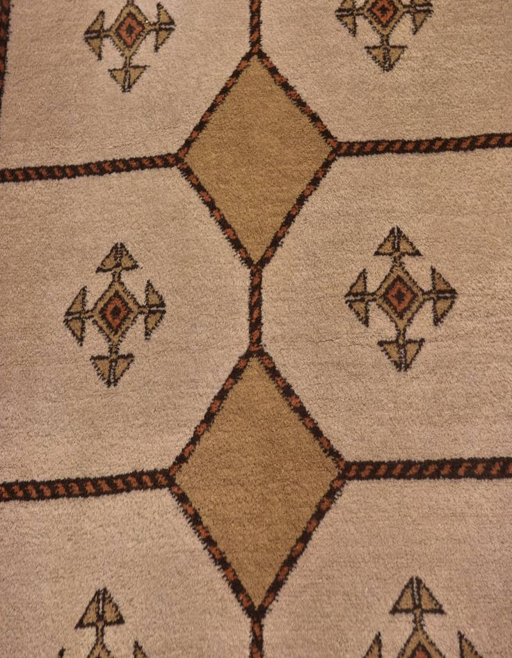 Detail image of 3' 7 x 5' Hand Knotted Shiraz-Gabbeh Persian Wool Rug