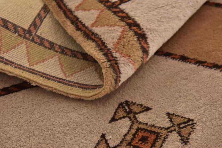 3' 7 x 5' Hand Knotted Shiraz-Gabbeh Persian Wool Rug