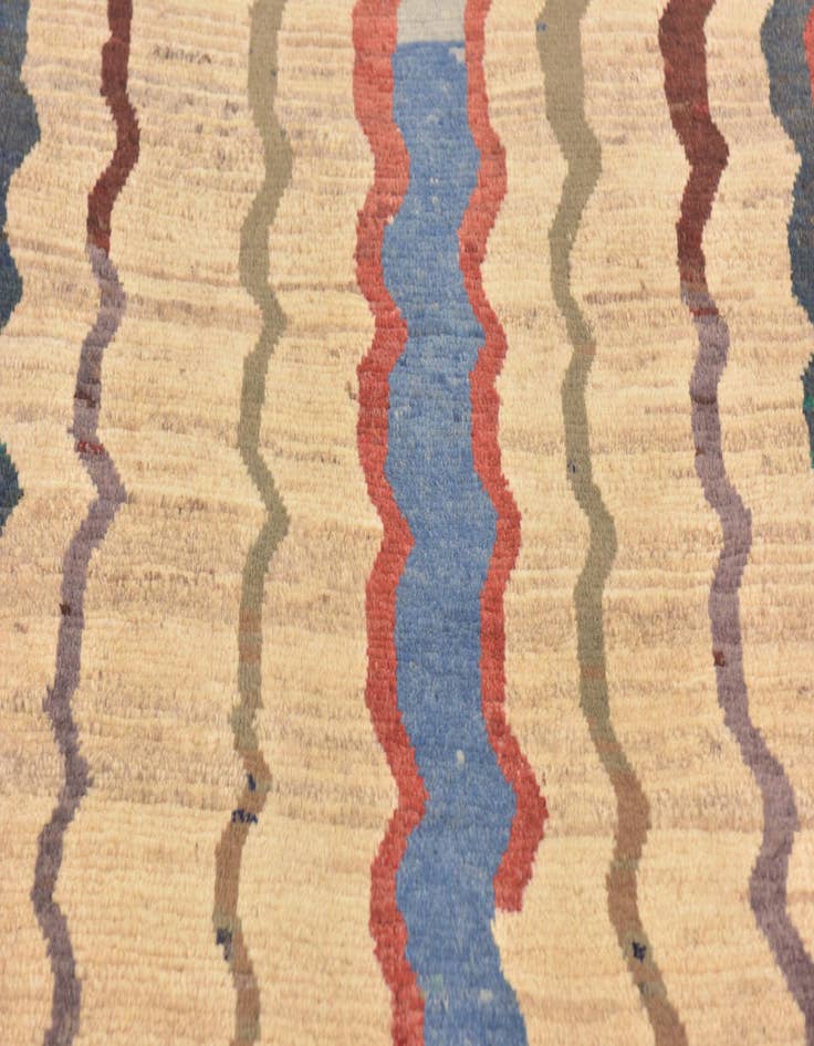 Detail image of 4' x 5' 6 Hand Knotted Shiraz-Gabbeh Persian Wool Rug