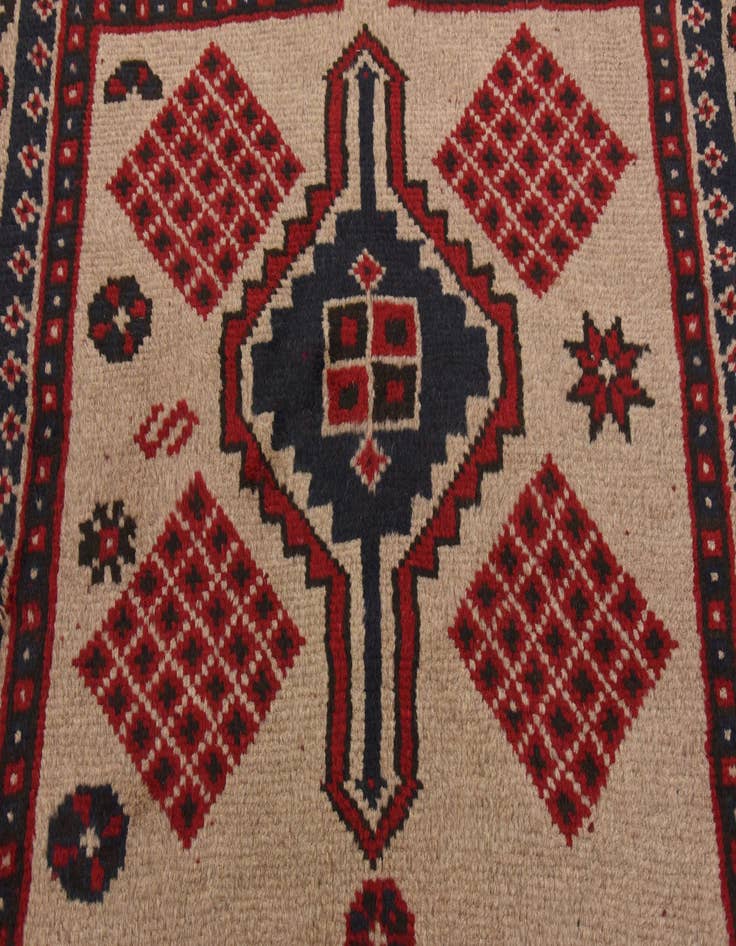 Detail image of 4' 10 x 6' 2 Hand Knotted Shiraz Persian Wool Rug