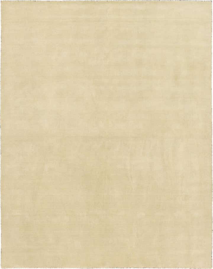 9' 10 x 13' Hand Knotted Solid Gabbeh Wool Rug